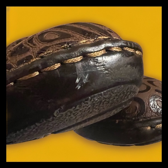 B.O.C. BORN Concept Women Brown Tooled Leather Comfort Nursing Clog...Sz 8.5 - Picture 12 of 14